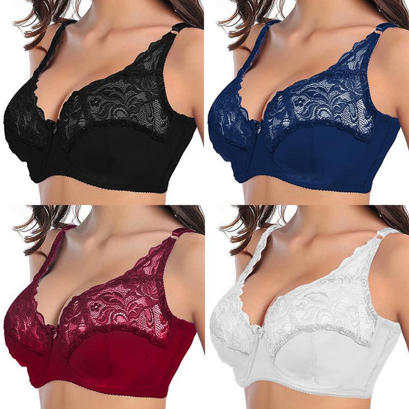 2022 Womens plus size sexy hollow lace bra