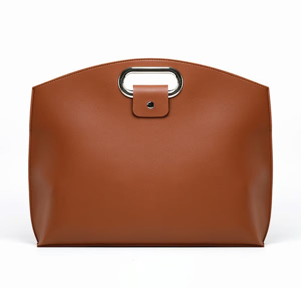 The 2-Piece Set: Sophisticated Business Waterproof Leather Laptop & Tote Set