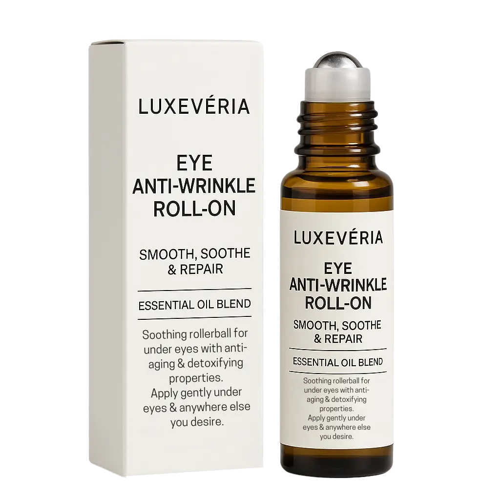 Luxevéria Eye Roller for Puffiness | Removes 97% of under-eye bags in 60 seconds — Instantly look 10 years younger!