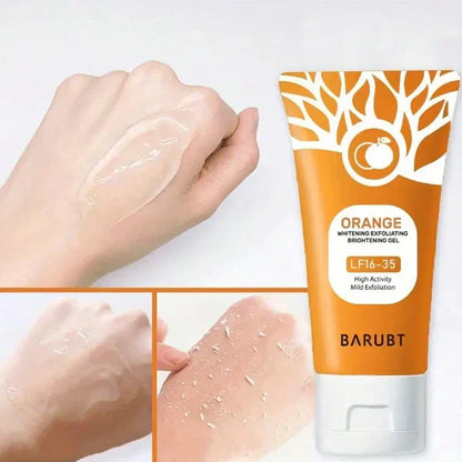 Orange Exfoliating Gel Facial Cleansing Whole Body Scrub Dead Skin Custard