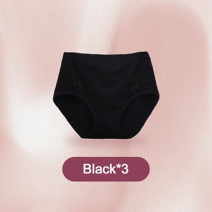 Plus Size High Waist Leak Proof Cotton Panties