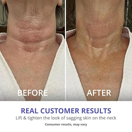 GoPure Tighten & Lift Neck & Chest Moisturizer Cream for Visibly Firming, Tightening and Lifting Wrinkles & Crepey Skin, 1.7oz
