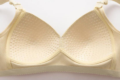 2023 WOMEN BACK BUCKLE COTTON BRAS WIRE FREE PLUS SIZE SHOULDER STRAPS BRASIERES COMFORT