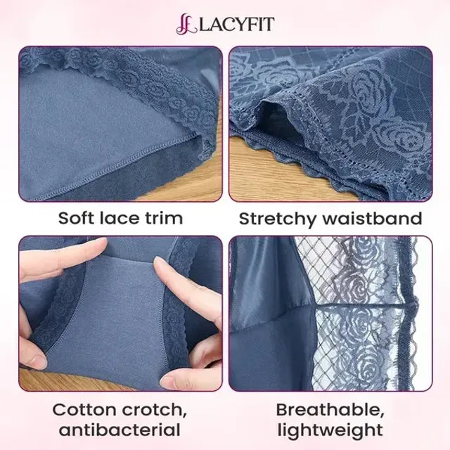 LacyFit 💖Last Day 70% OFF✨⛱️#1 Free Shipping🏆- Silky Comfort High Waist Hiplift Panties