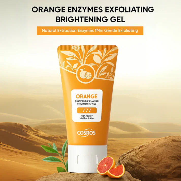 Orange Exfoliating Gel Facial Cleansing Whole Body Scrub Dead Skin Custard