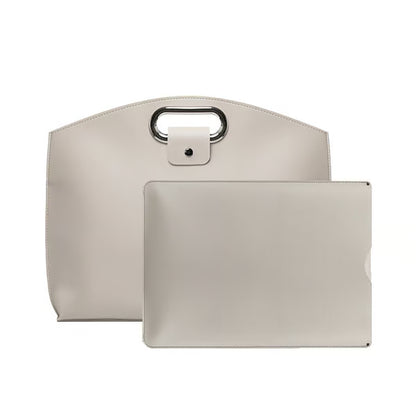 The 2-Piece Set: Sophisticated Business Waterproof Leather Laptop & Tote Set