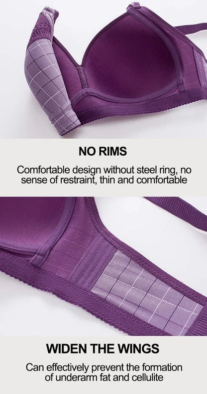 Comfort type no steel ring bra