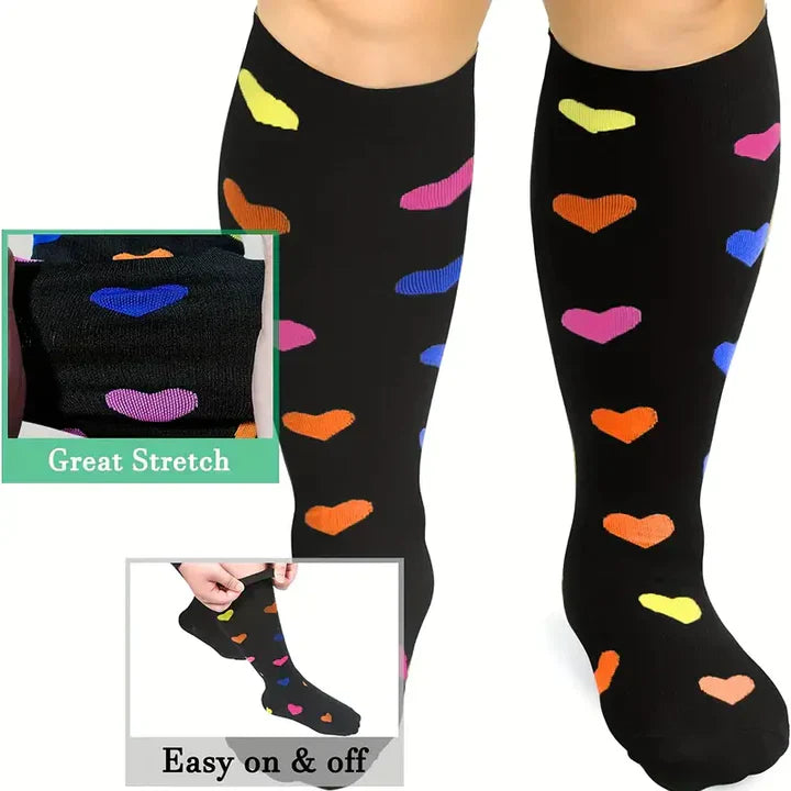 2023 Printed Compression Socks For Men Women