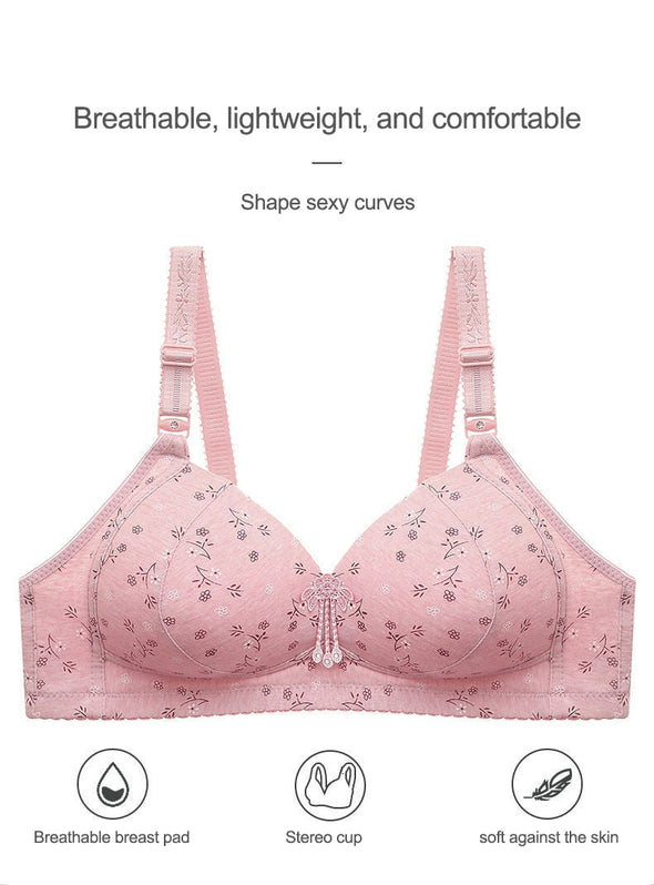 2024 Large size thin underwear anti-sagging bra