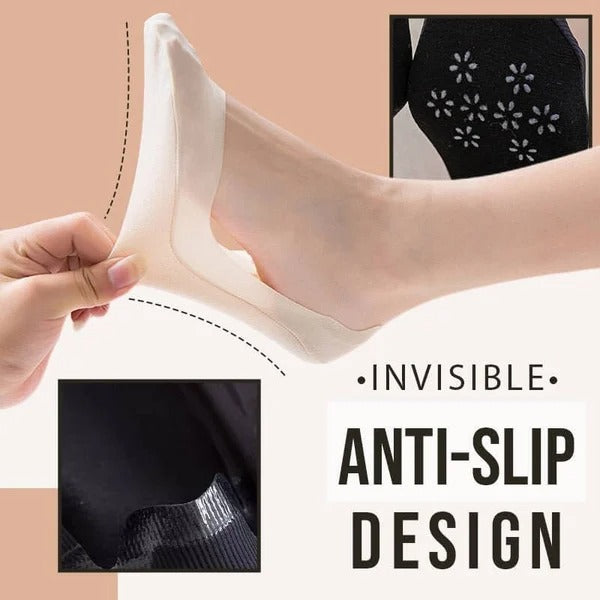 2022 Invisible Non-slip Ice Silk Socks