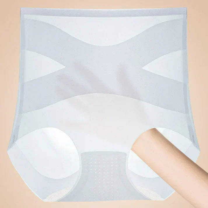 WOMENS HIGH-WAIST BREATHABLE ULTRA-THIN PANTIES WITH TUMMY-CONTROL & HIP-LIFTING