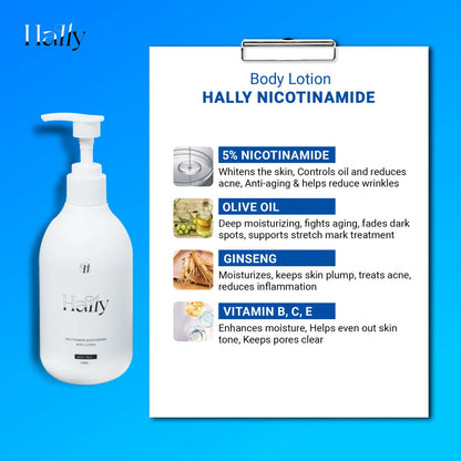 Original Hally Niacinamide Whitening Body Lotion