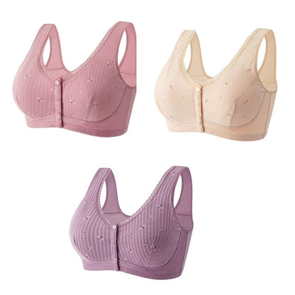 Design for Senior Front Closure Cotton Bra
