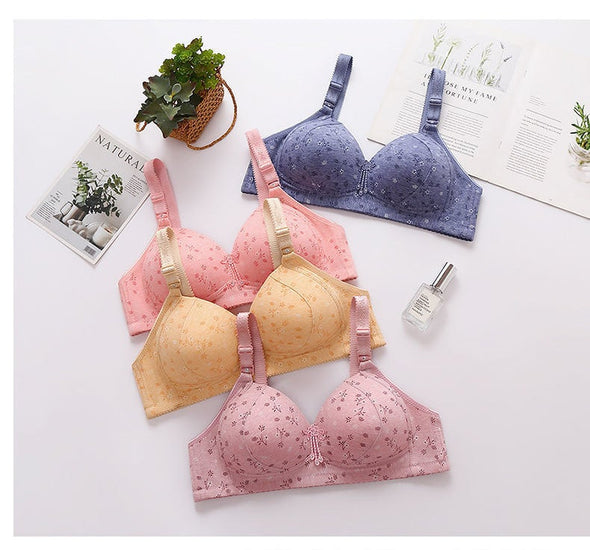 2024 Large size thin underwear anti-sagging bra
