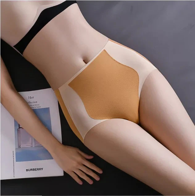 COLOR BLOCK TRACELESS HIP LIFTING SHAPING PANTIES