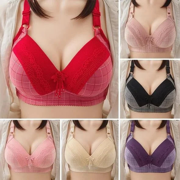 Comfort type no steel ring bra