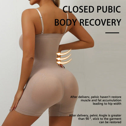 WOMENS SEAMLESS BODY SHAPER WITH REMOVABLE STRAP