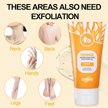 Orange Exfoliating Gel Facial Cleansing Whole Body Scrub Dead Skin Custard