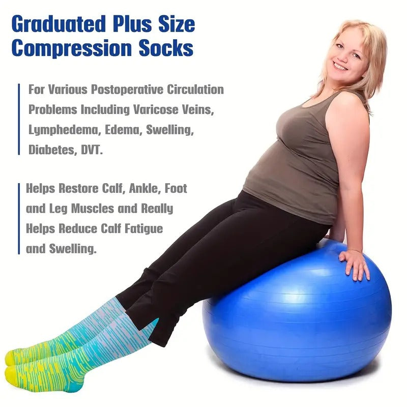 2023 Plus Size Sports Compression Socks