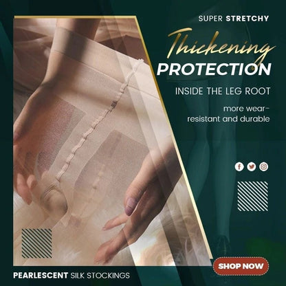 3Pcs pearlescent silk stockings sexy nylon pantyhose