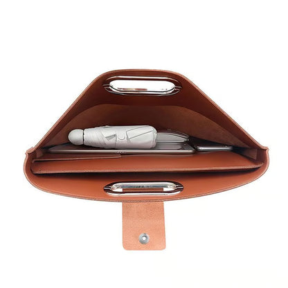 The 2-Piece Set: Sophisticated Business Waterproof Leather Laptop & Tote Set