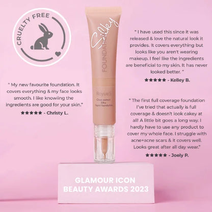 ROYUES Super Coverage Foundation with Buffing Brush