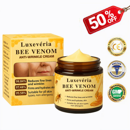 🏆Flash Sale Buy 1 get 1 Free⚡ Luxevéria Bee Venom Firming & Anti-Wrinkle Cream