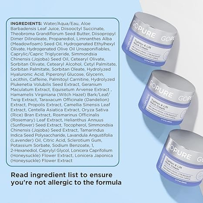 GoPure Tighten & Lift Neck & Chest Moisturizer Cream for Visibly Firming, Tightening and Lifting Wrinkles & Crepey Skin, 1.7oz