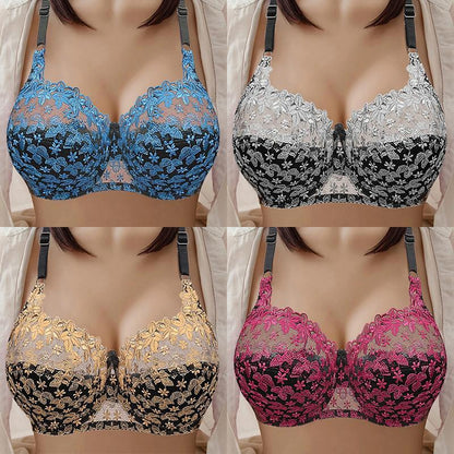 PLUS SIZE BRA WOMEN UNDERWEAR WIRE FREE COMFORT SOFT THIN BREATHABLE