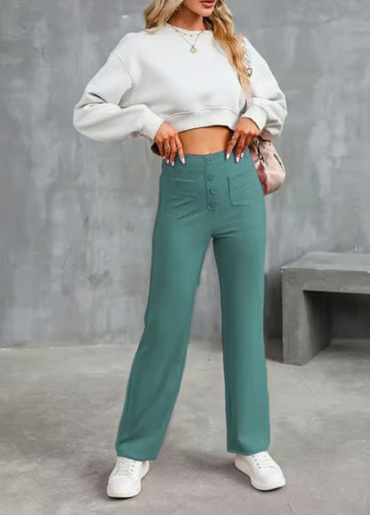 🔥Buy one get one free🔥 multi-pocket stretch casual pants