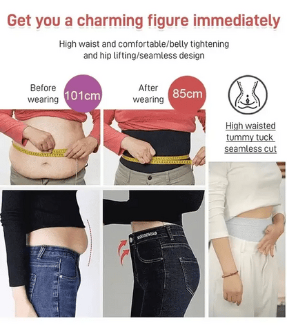 🔥Limited time offer!🔥 HIGH WAISTED TUMMY TUCK HIP LIFTING NO TRACE WORMWOOD ANTIBACTERIAL PANTIES