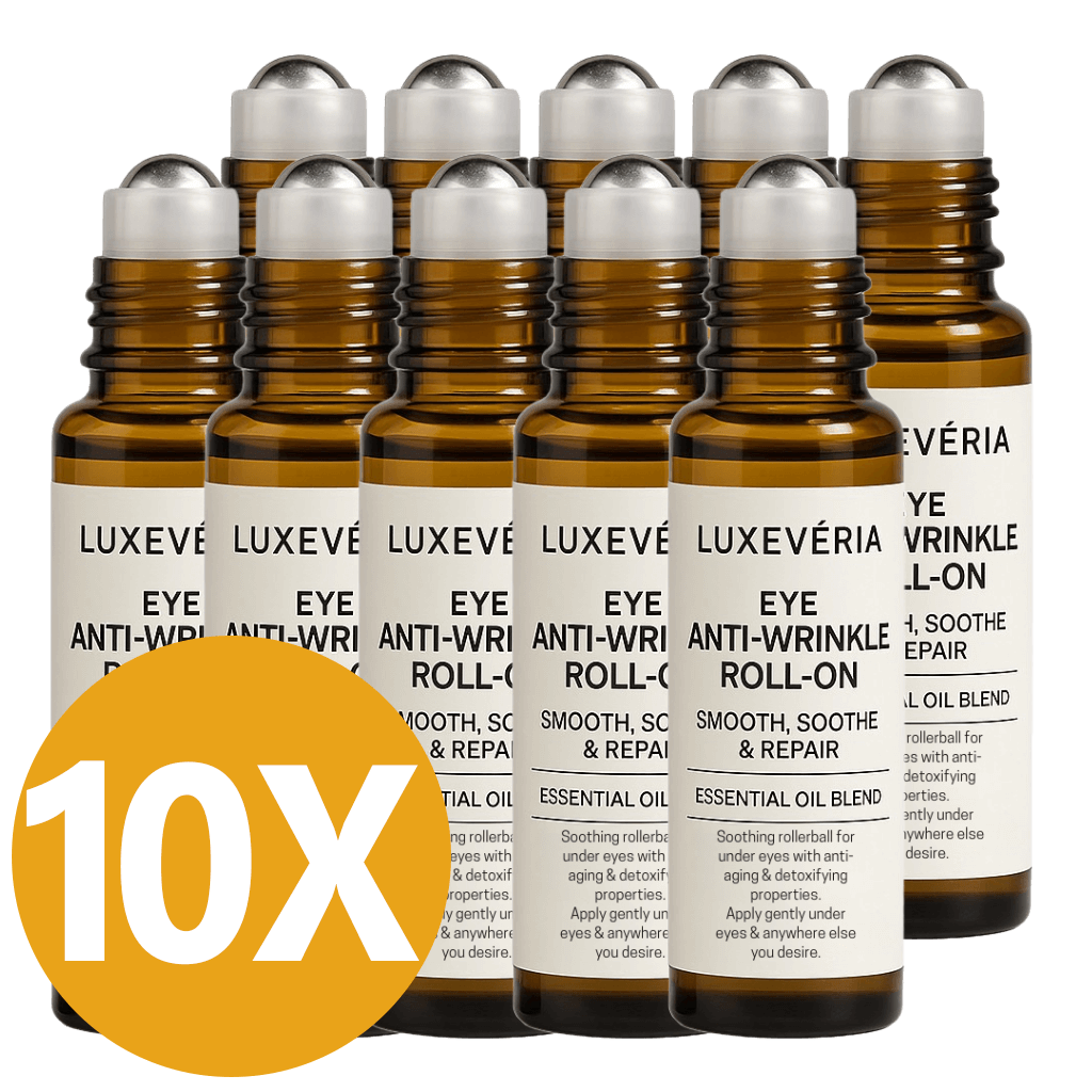 Luxevéria Eye Roller for Puffiness | Removes 97% of under-eye bags in 60 seconds — Instantly look 10 years younger!