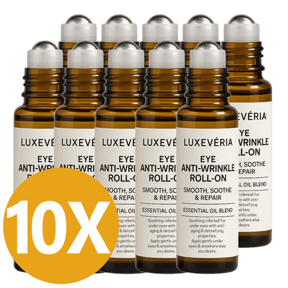 Luxevéria Eye Roller for Puffiness | Removes 97% of under-eye bags in 60 seconds — Instantly look 10 years younger!