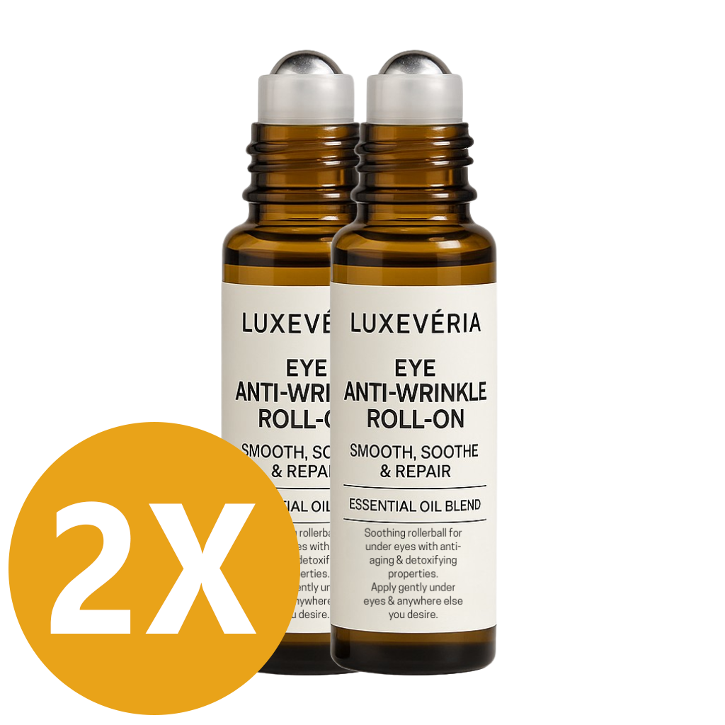 Luxevéria Eye Roller for Puffiness | Removes 97% of under-eye bags in 60 seconds — Instantly look 10 years younger!