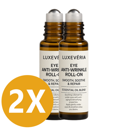 Luxevéria Eye Roller for Puffiness | Removes 97% of under-eye bags in 60 seconds — Instantly look 10 years younger!