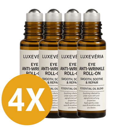 Luxevéria Eye Roller for Puffiness | Removes 97% of under-eye bags in 60 seconds — Instantly look 10 years younger!